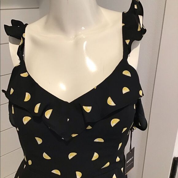 Forever 21 lemon dress - Picture 4 of 6